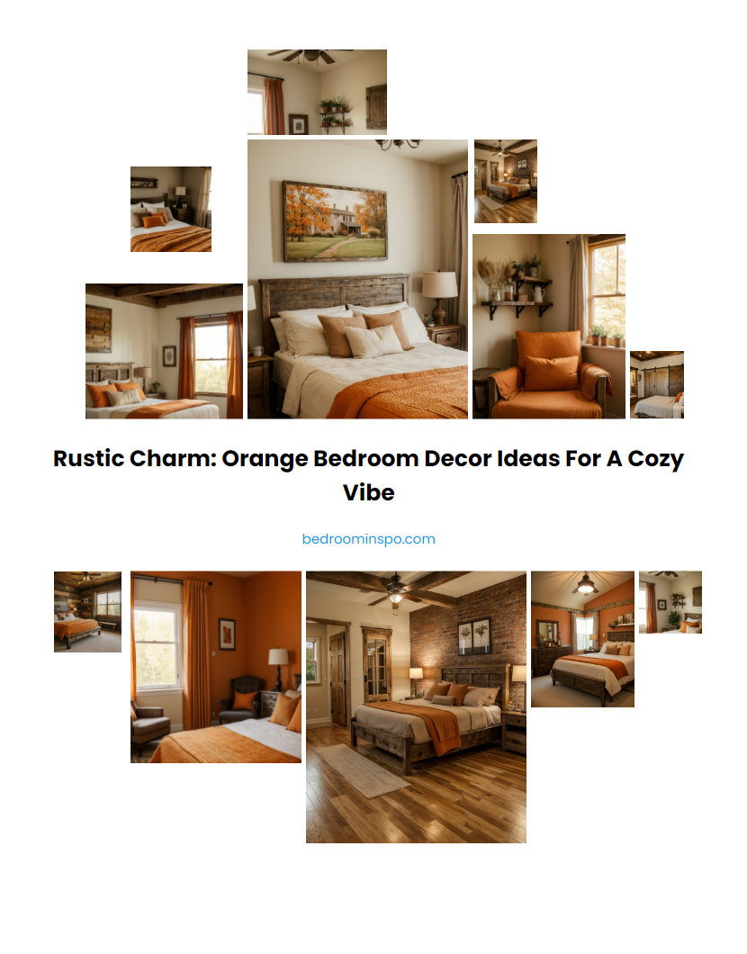 Rustic Charm: Orange Bedroom Decor Ideas for a Cozy Vibe