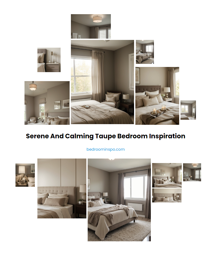 Serene and Calming Taupe Bedroom Inspiration