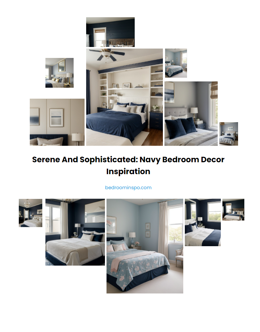 Serene and Sophisticated: Navy Bedroom Decor Inspiration