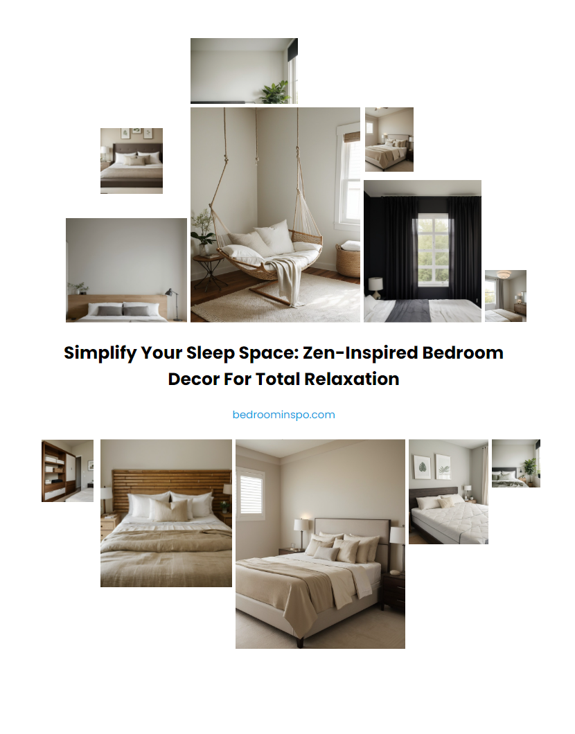 Simplify Your Sleep Space: Zen-Inspired Bedroom Decor for Total Relaxation