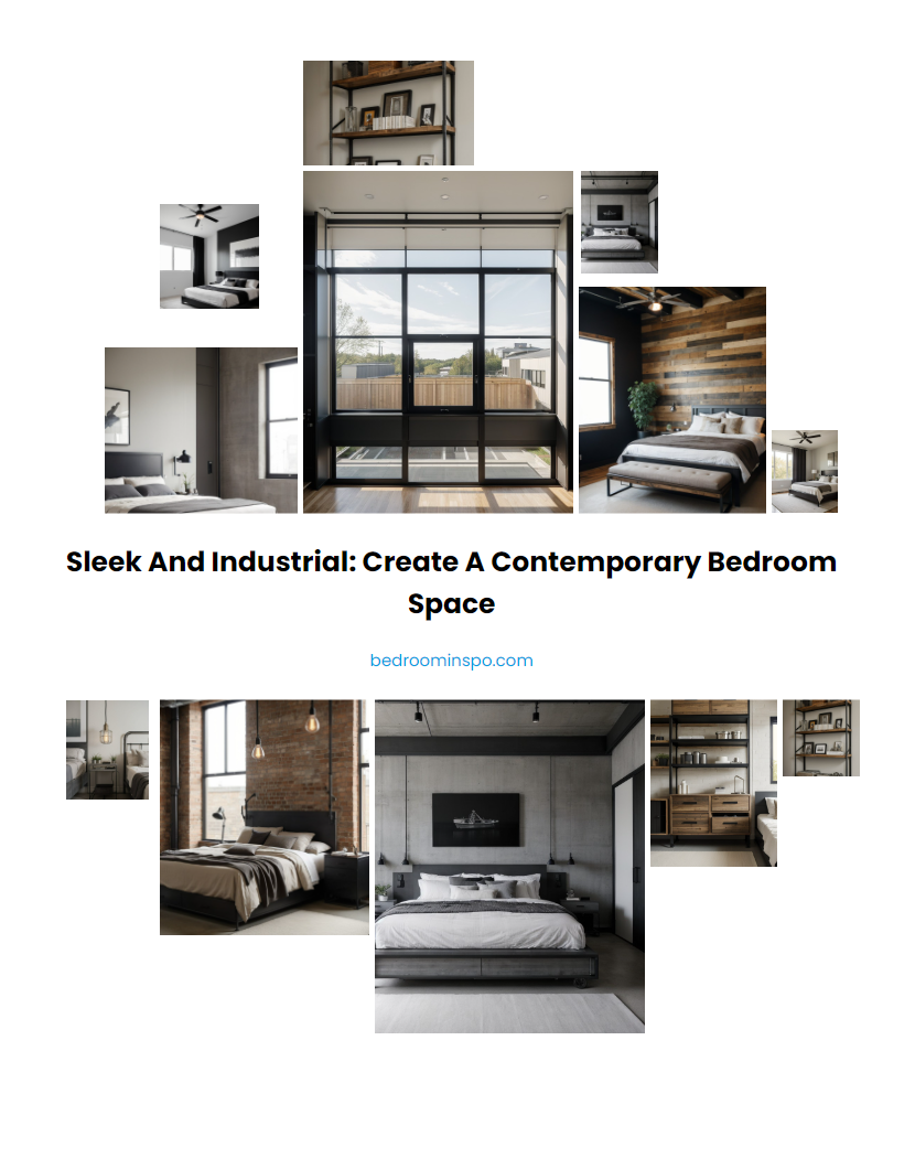 Sleek and Industrial: Create a Contemporary Bedroom Space