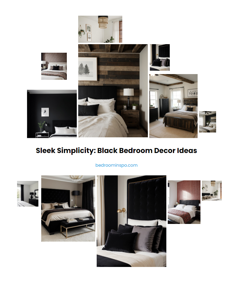 Sleek Simplicity: Black Bedroom Decor Ideas