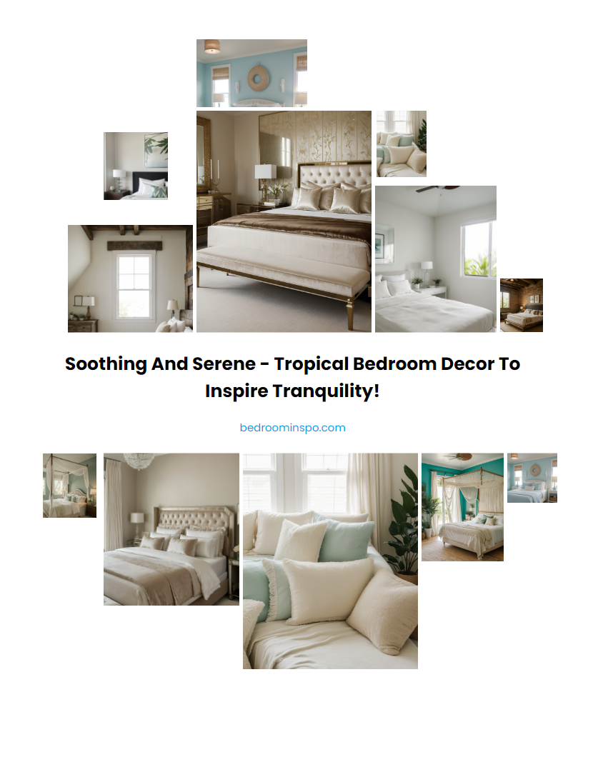 Soothing and Serene - Tropical Bedroom Decor to Inspire Tranquility!