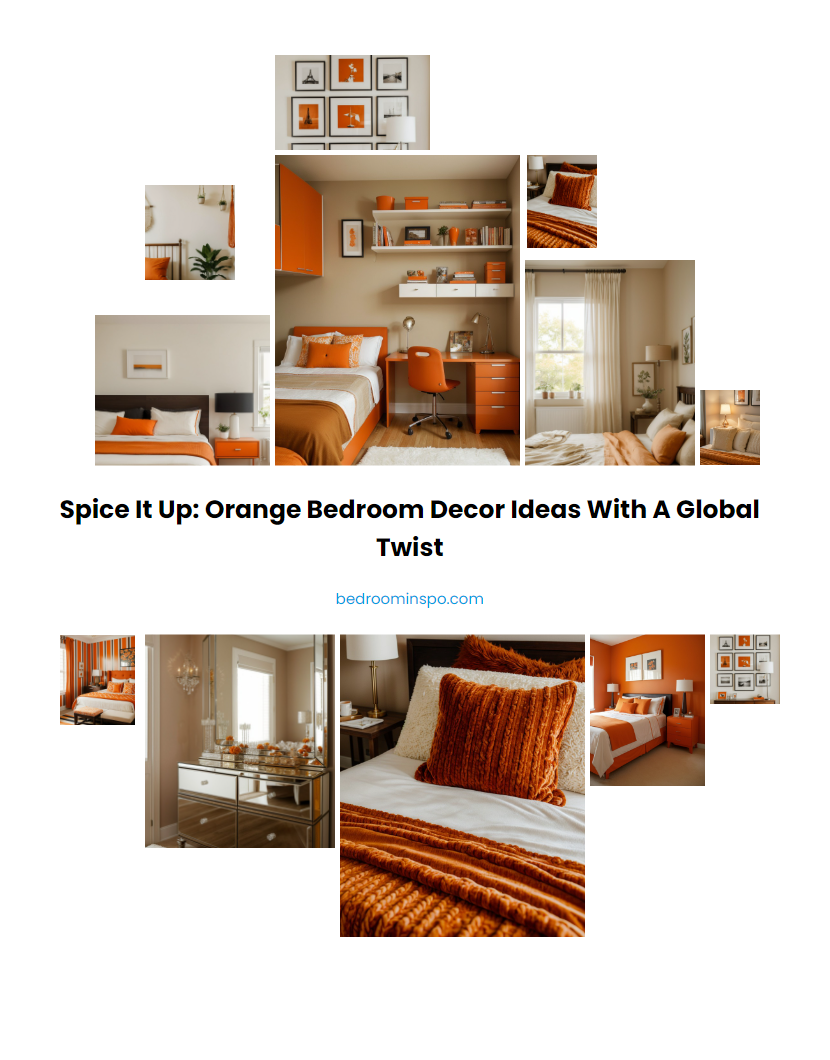 Spice it up: Orange Bedroom Decor Ideas with a Global Twist