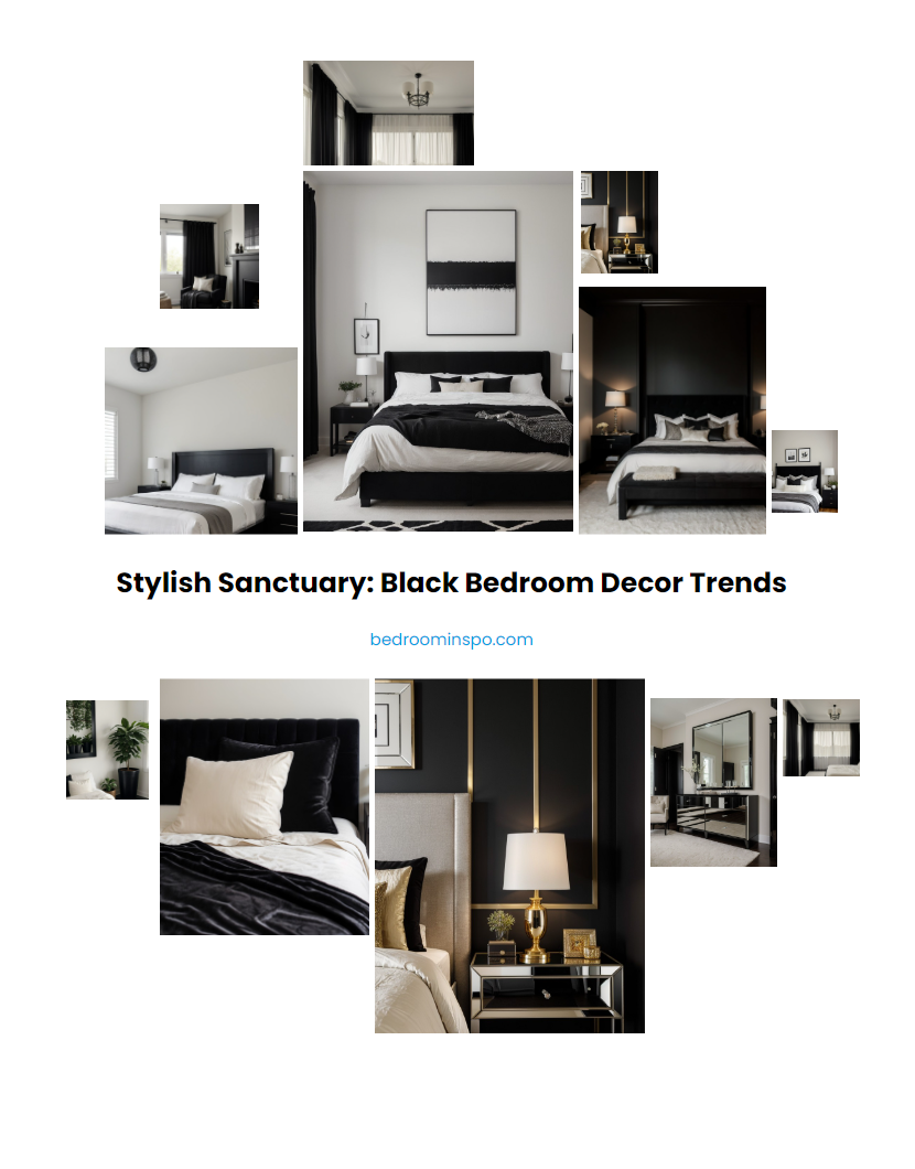 Stylish Sanctuary: Black Bedroom Decor Trends