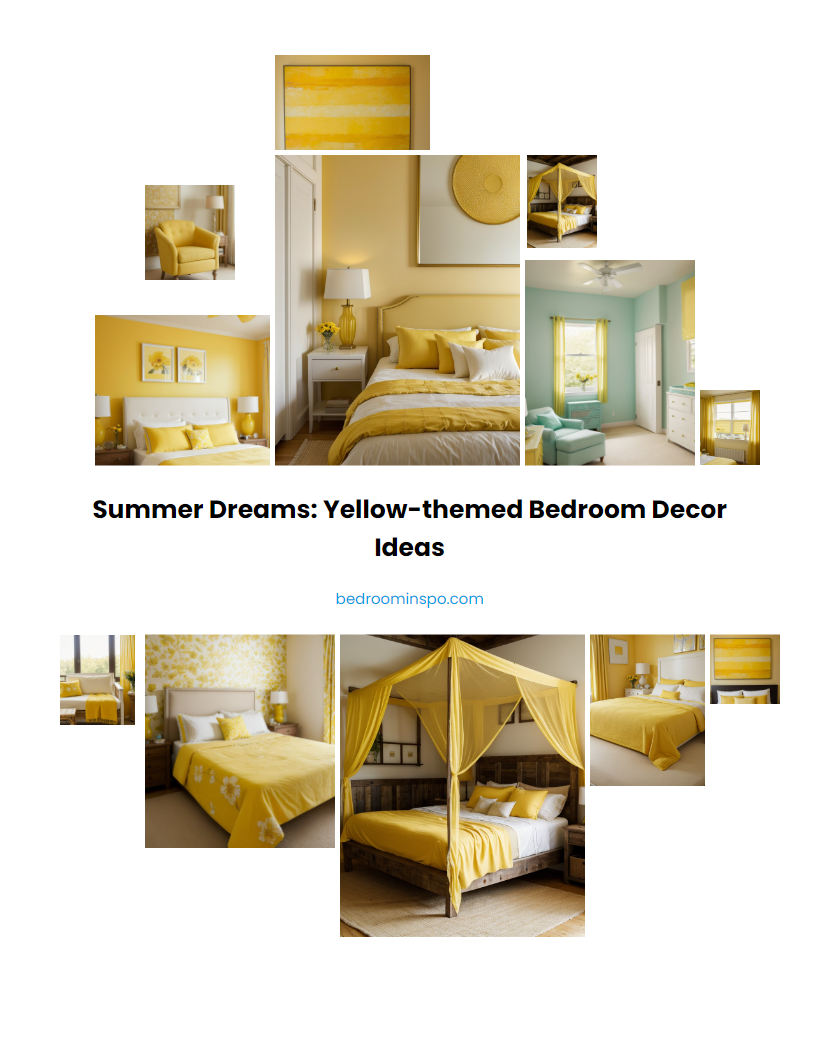 Summer dreams: Yellow-themed bedroom decor ideas