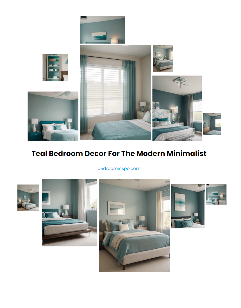 Teal Bedroom Decor for the Modern Minimalist