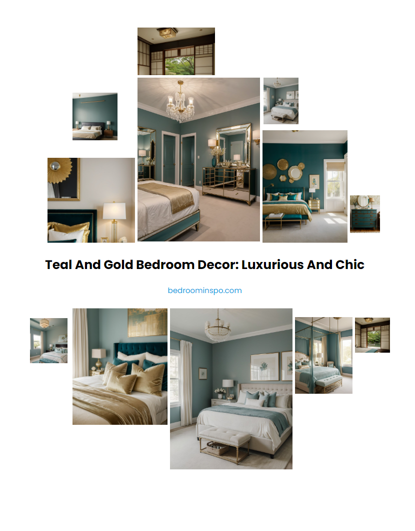 Teal and Gold Bedroom Decor: Luxurious and Chic