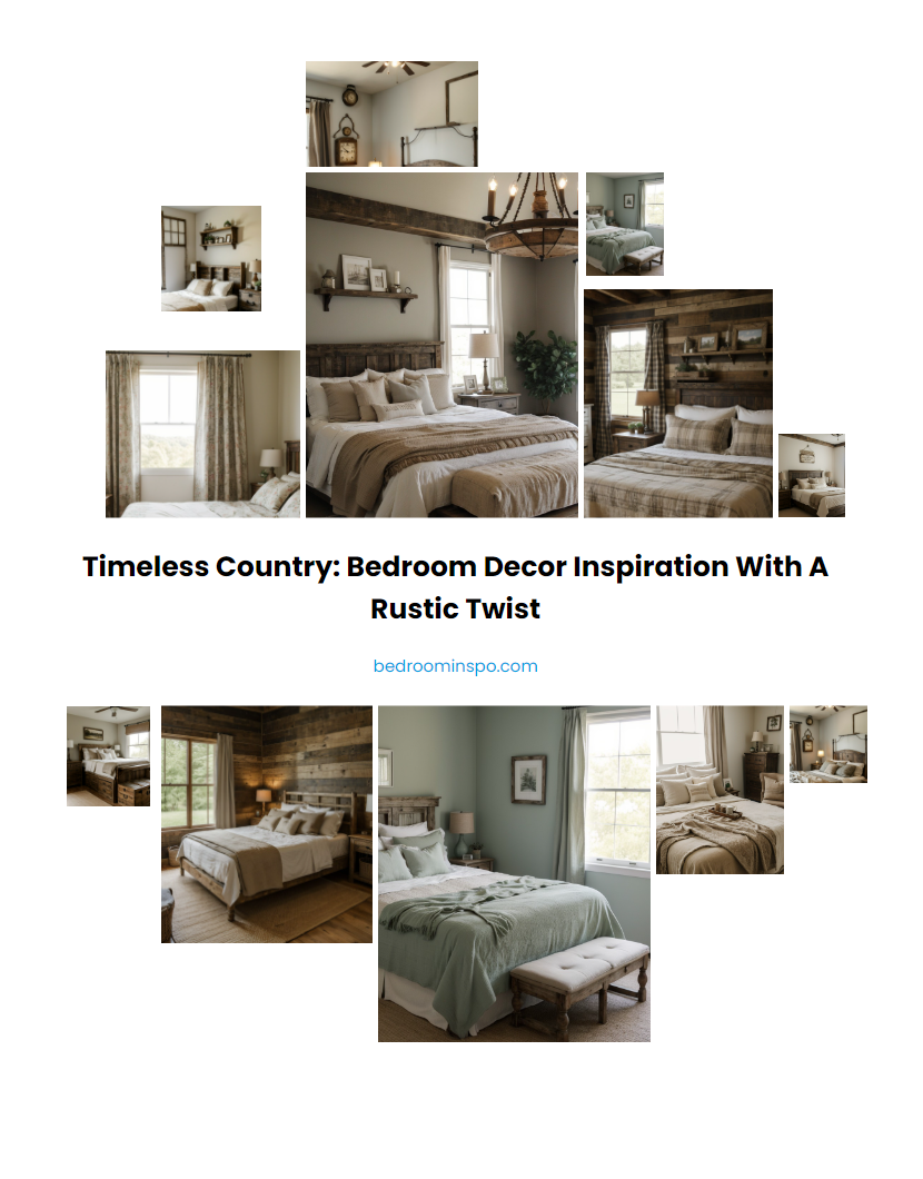 Timeless Country: Bedroom Decor Inspiration with a Rustic Twist