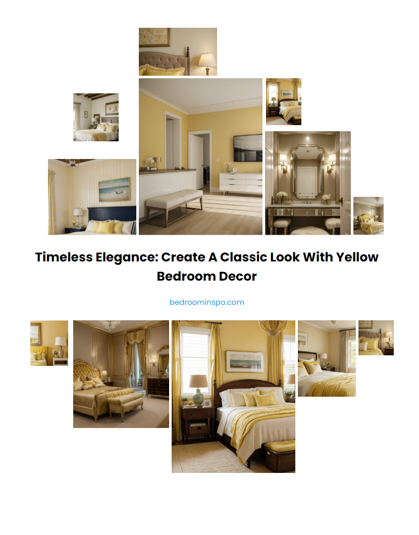 Timeless elegance: Create a classic look with yellow bedroom decor