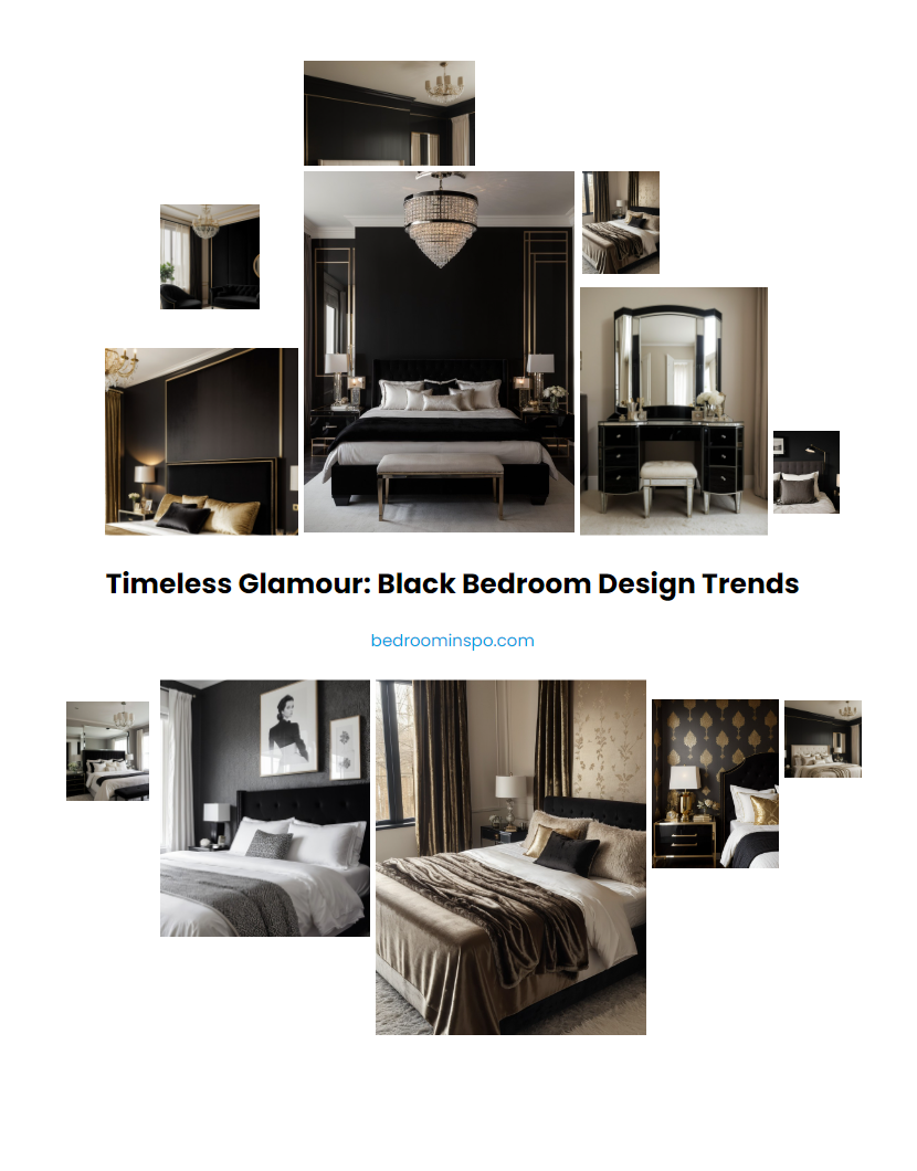 Timeless Glamour: Black Bedroom Design Trends