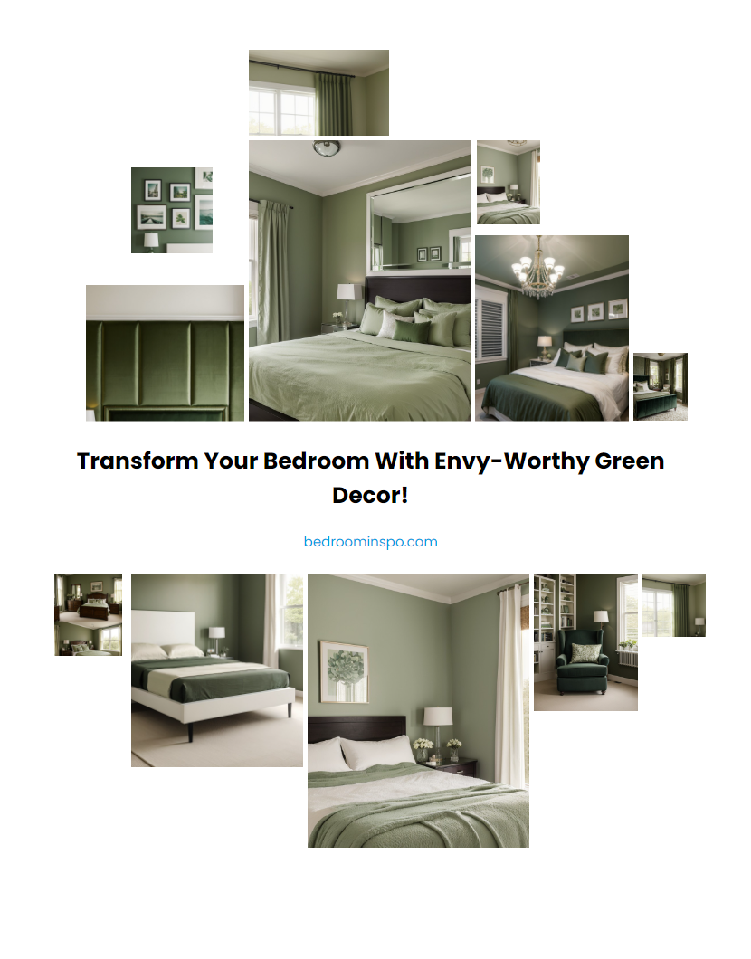 Transform Your Bedroom with Envy-Worthy Green Decor!