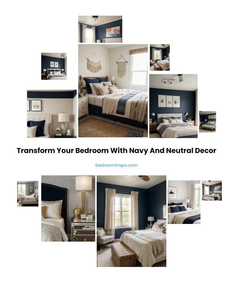 Transform Your Bedroom with Navy and Neutral Decor