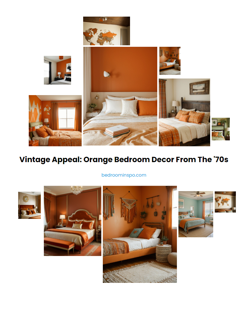 Vintage Appeal: Orange Bedroom Decor from the '70s