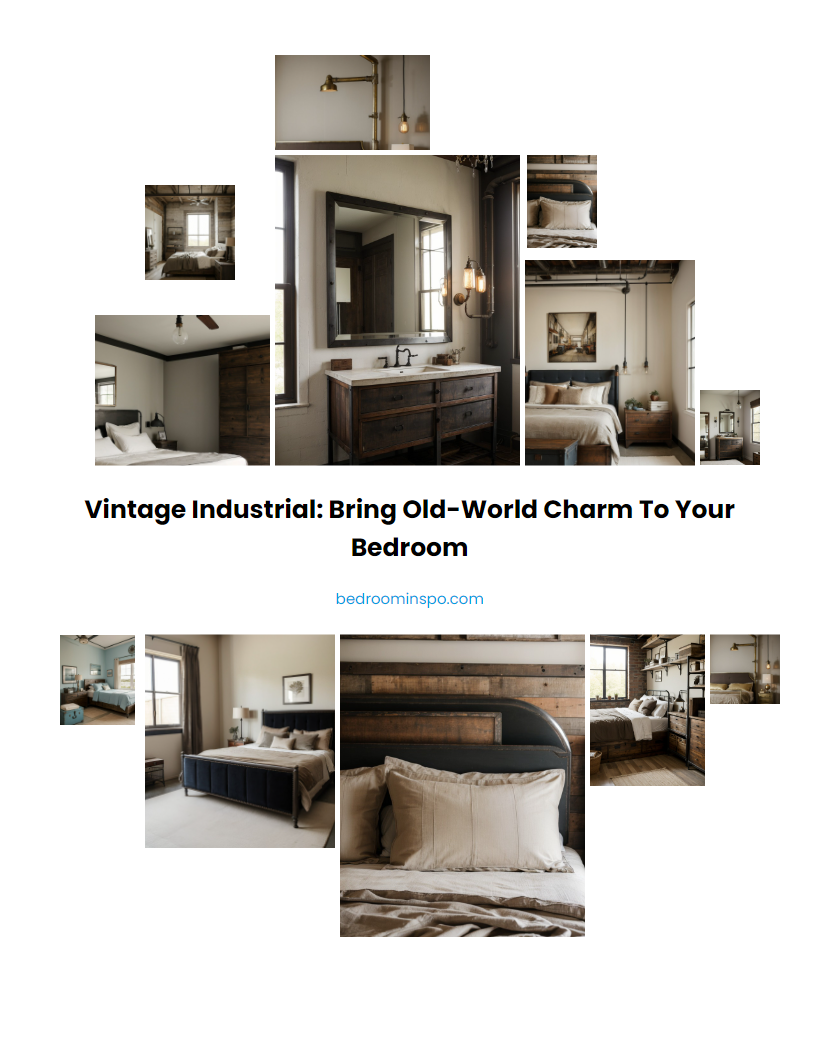 Vintage Industrial: Bring Old-World Charm to Your Bedroom