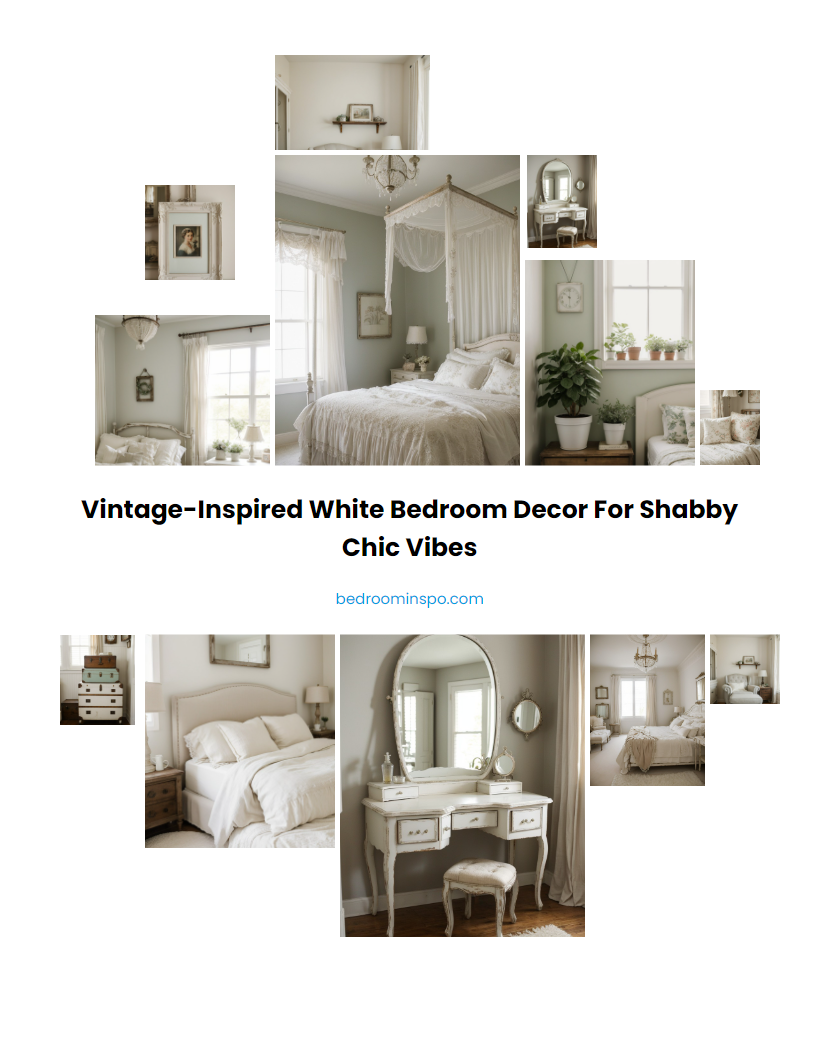 Vintage-Inspired White Bedroom Decor for Shabby Chic Vibes