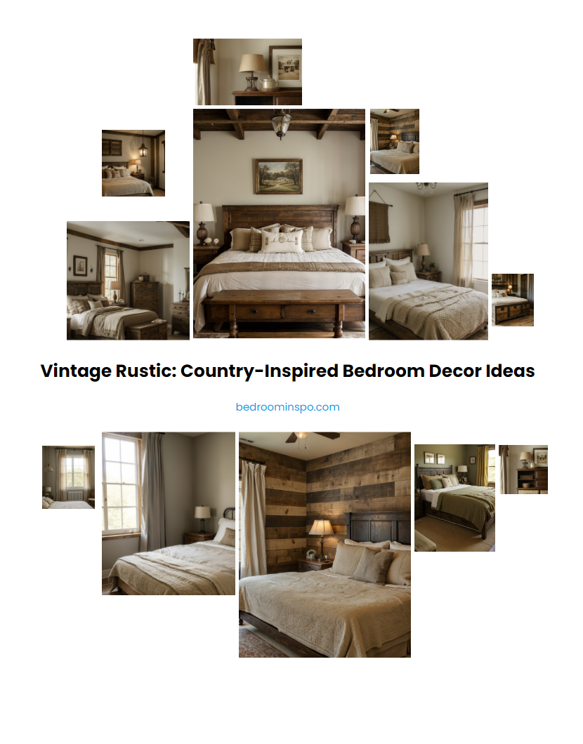 Vintage Rustic: Country-Inspired Bedroom Decor Ideas