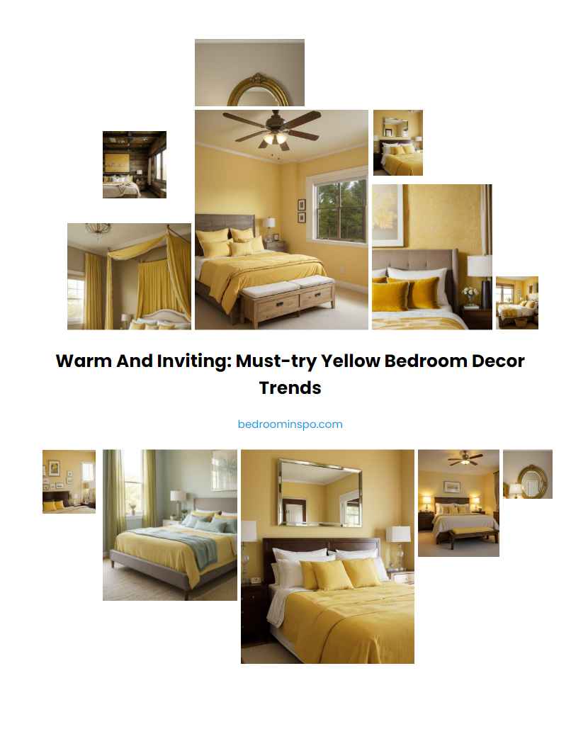 Warm and inviting: Must-try yellow bedroom decor trends