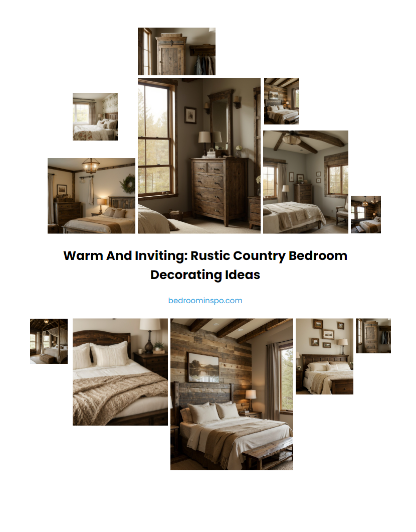 Warm and Inviting: Rustic Country Bedroom Decorating Ideas