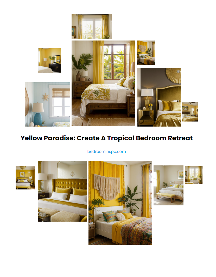 Yellow paradise: Create a tropical bedroom retreat