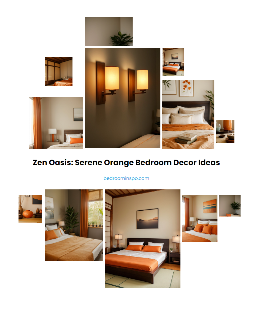 Zen Oasis: Serene Orange Bedroom Decor Ideas